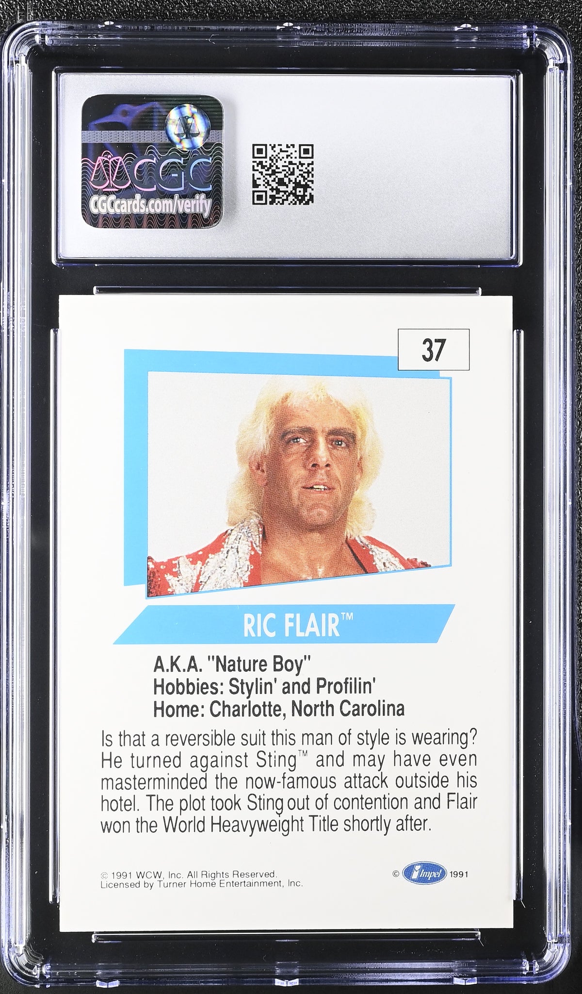 1991 Impel WCW Ric Flair #37 CGC 9.5