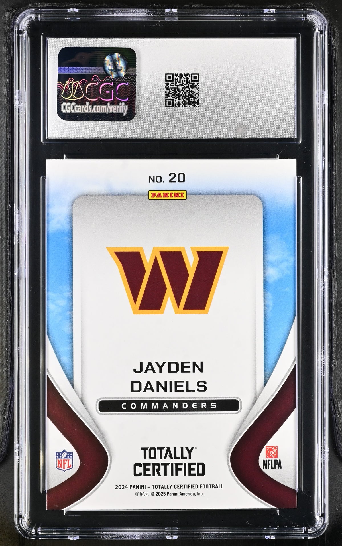 2024 Totally Certified Jayden Daniels Rookie Franchise Foundations #20 CGC 9.5