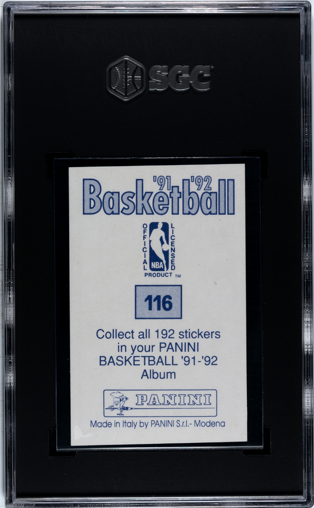 1991 Panini Sticker Michael Jordan #116 SGC 4 Chicago Bulls