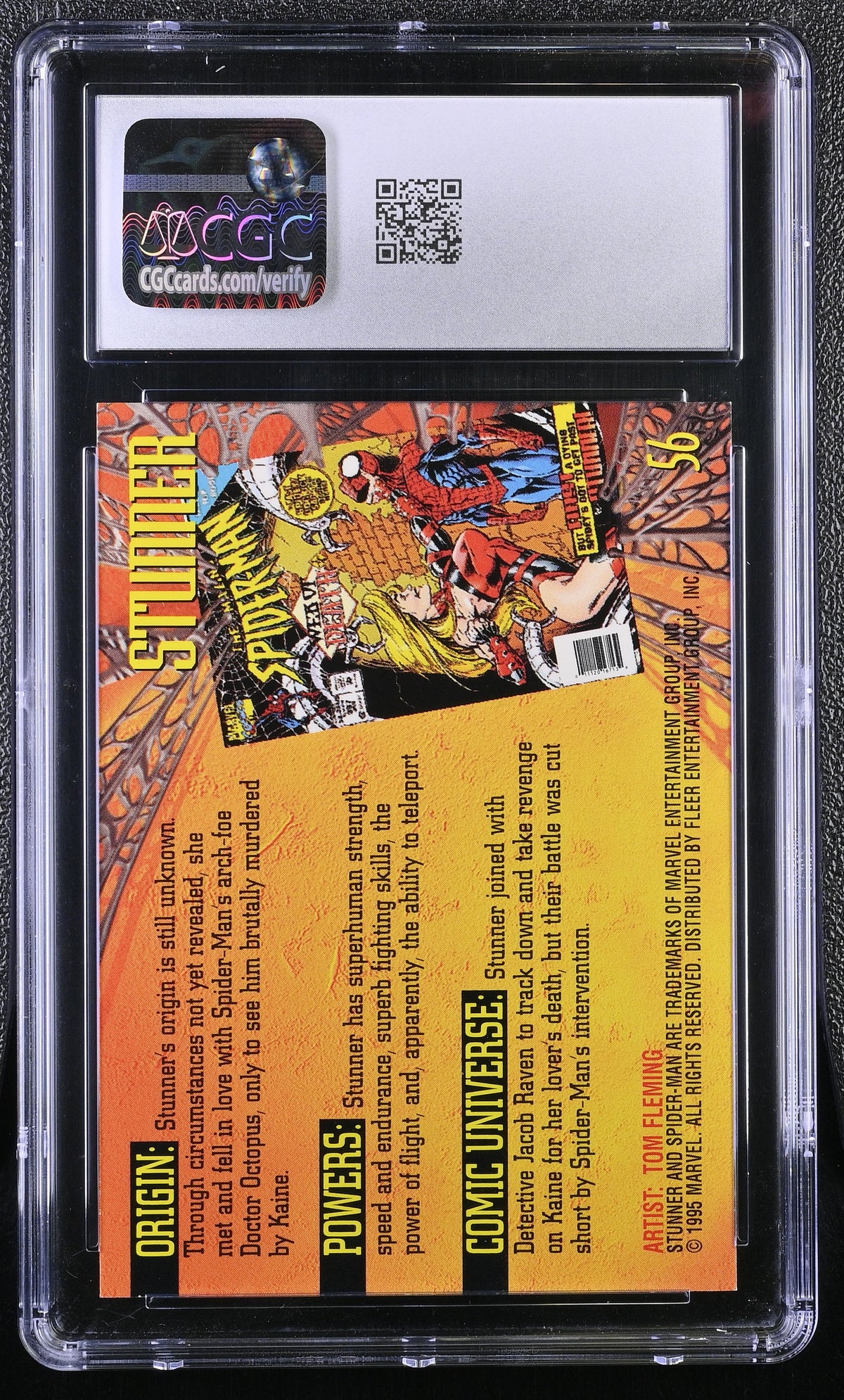 1995 Fleer Ultra Spider-Man Stunner #56 CGC 9.5