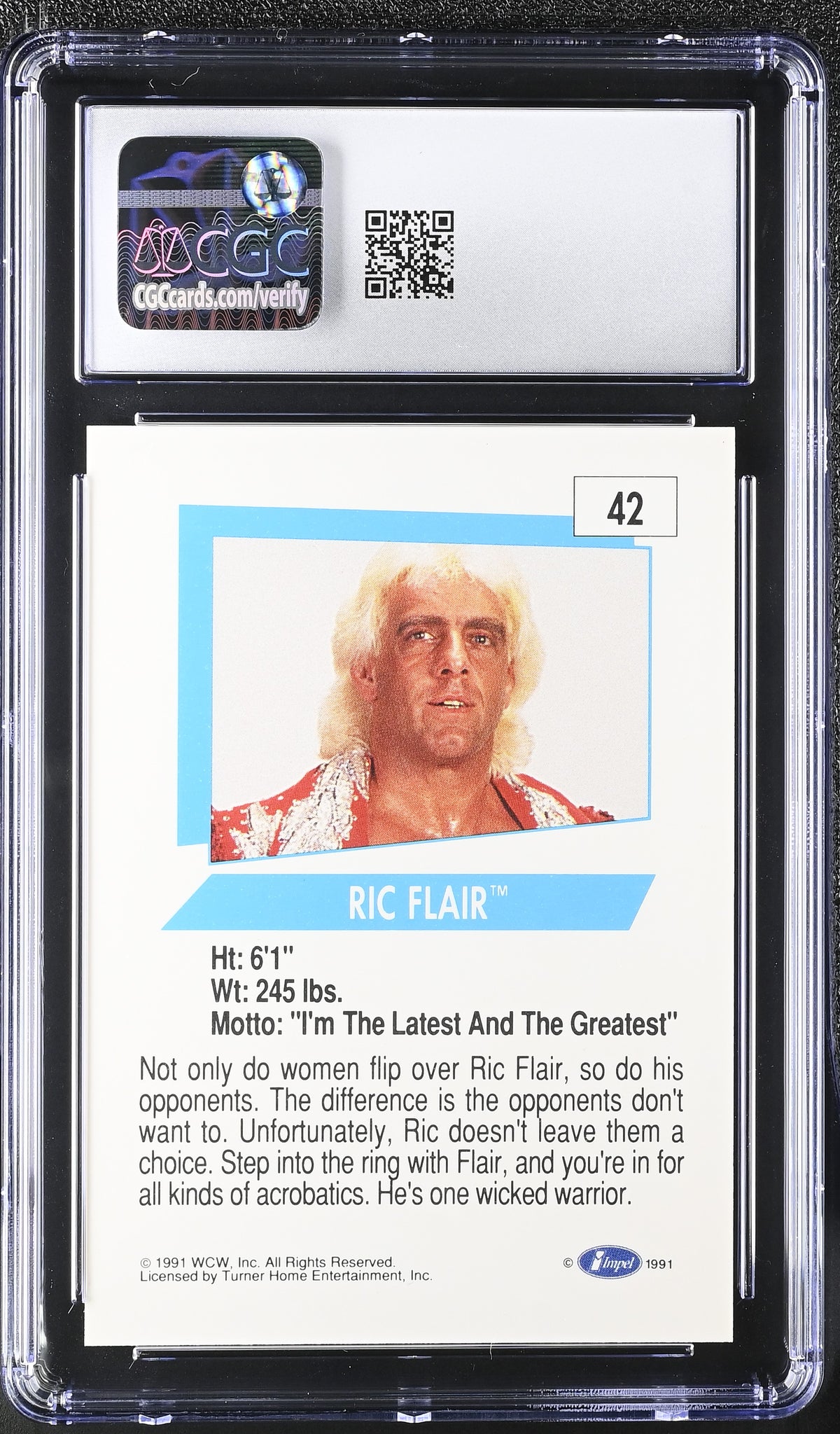 1991 Impel WCW Ric Flair #42 CGC 9.5