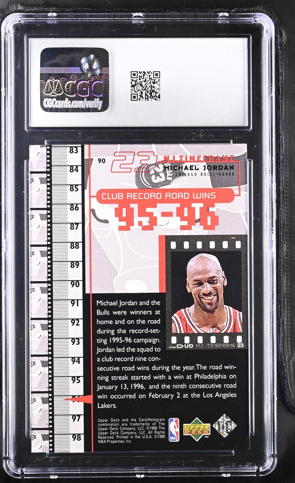 1998-99 Upper Deck MJ Living Legend Michael Jordan #90 CGC 9.5 Chicago Bulls