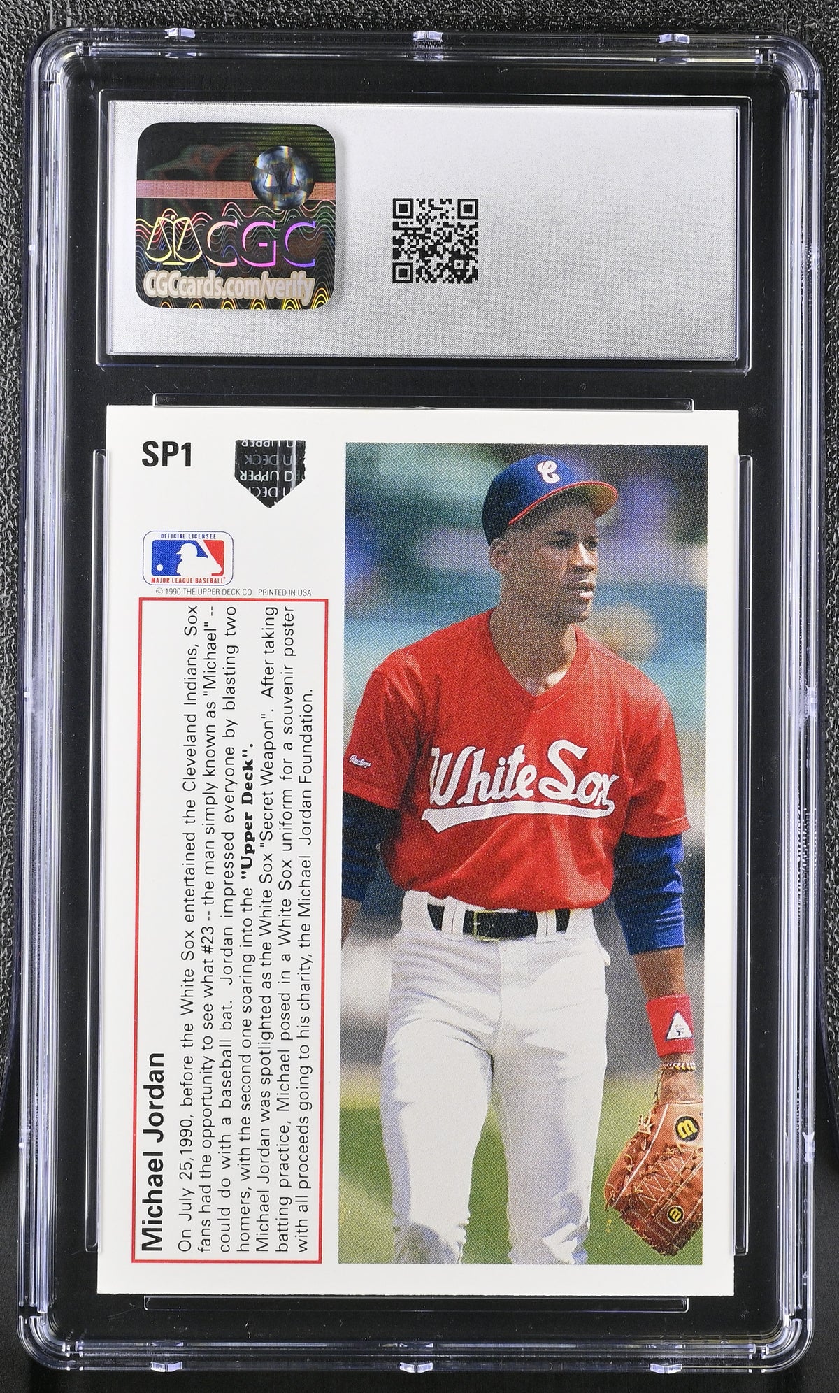 1991 Upper Deck Michael Jordan Rookie #SP1 CGC 8 Chicago White Sox