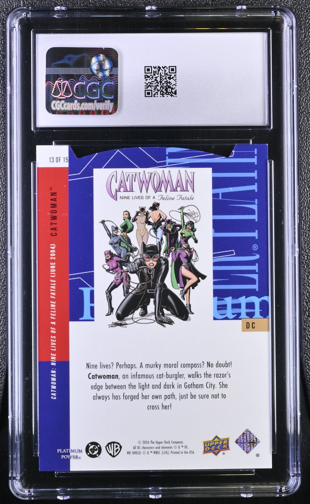 2026 Upper Deck CDD Conference Catwomen Platinum Power #13 CGC 9.5