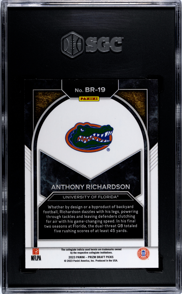 2023 Panini Prizm Draft Picks Anthony Richardson Brilliance #BR-19 SGC 10