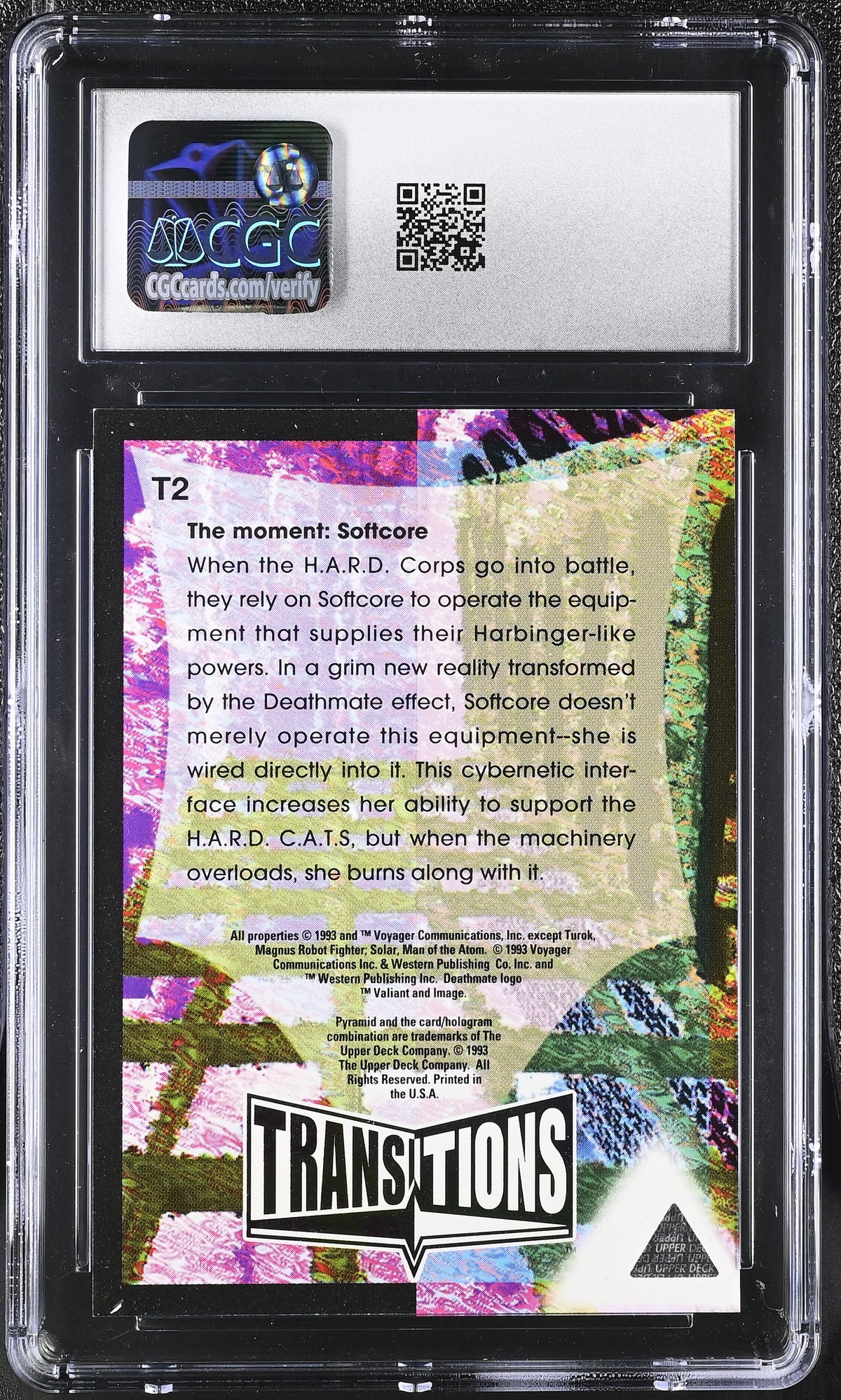 1993 Other Comic Art Deathmate The Moment: Softcore Transitions #T2 CGC 9.5