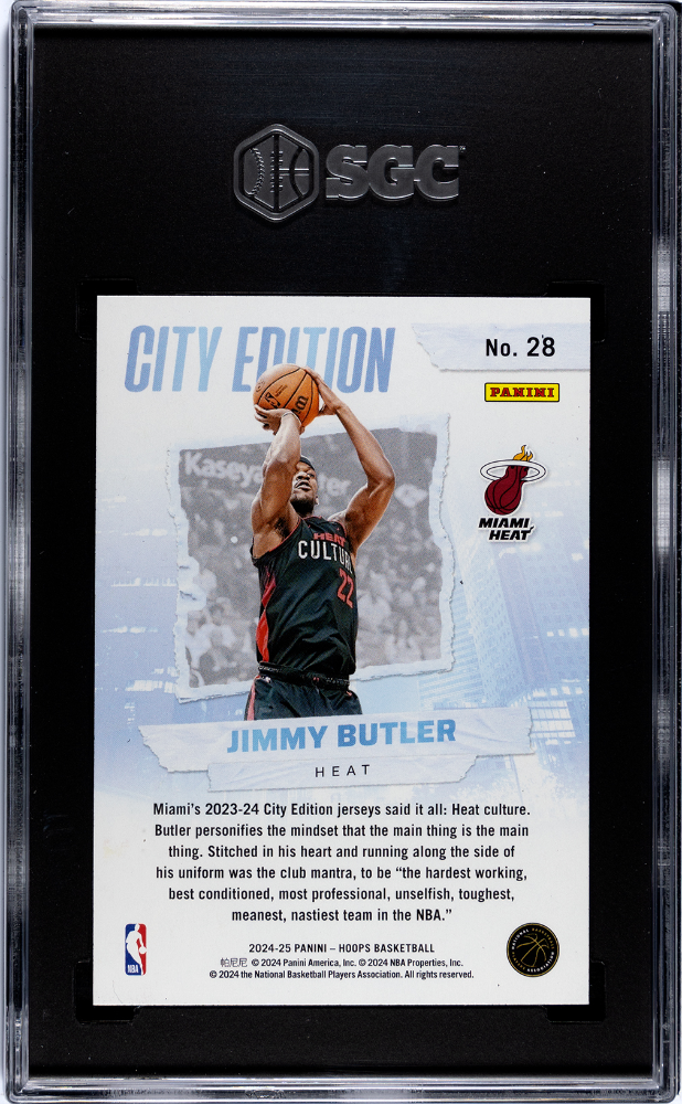 2024 Panini Hoops Jimmy Butler City Ed. #28 SGC 8