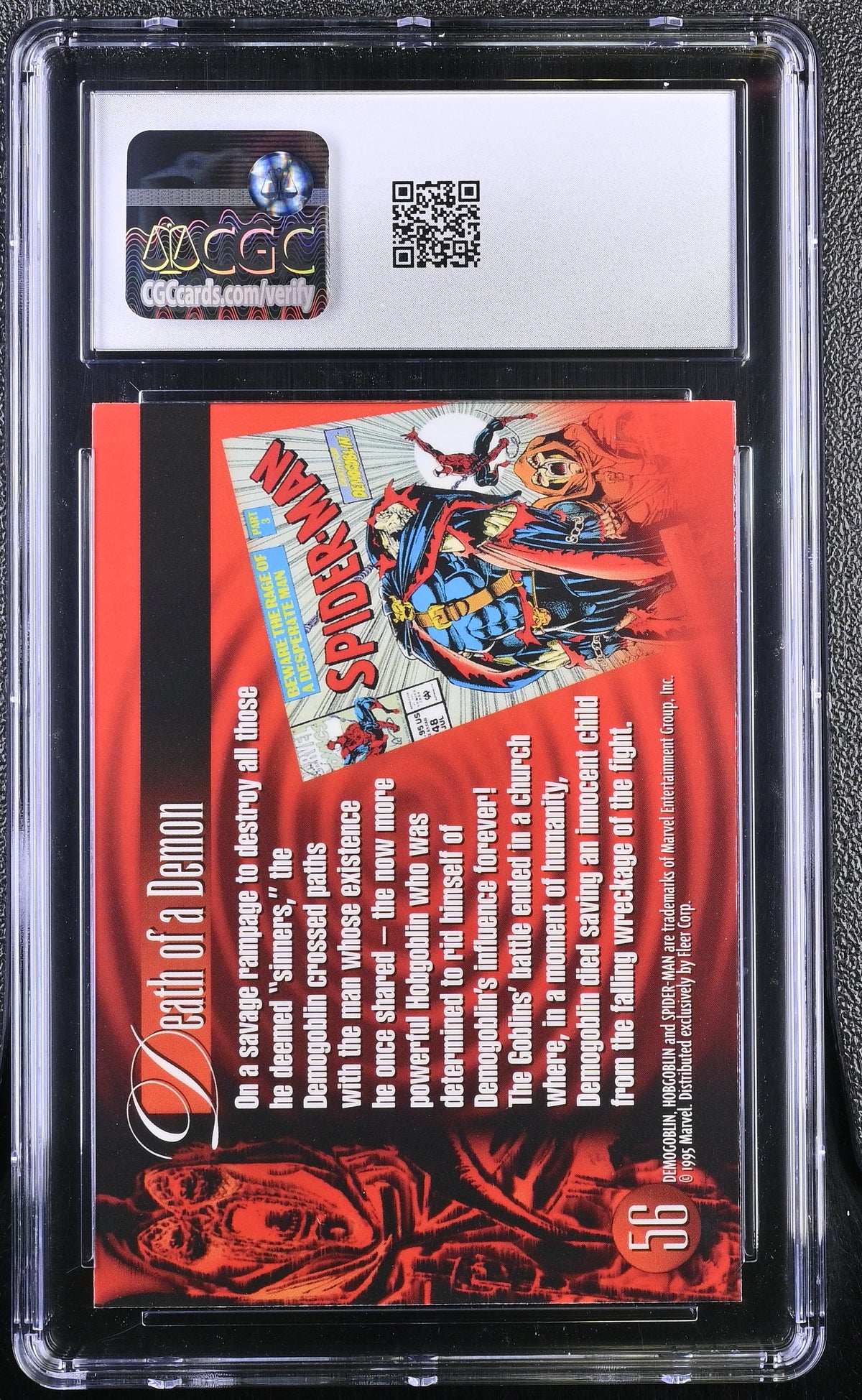 1995 Fleer Flair '95 Marvel Annual Demogoblin #56 CGC 10