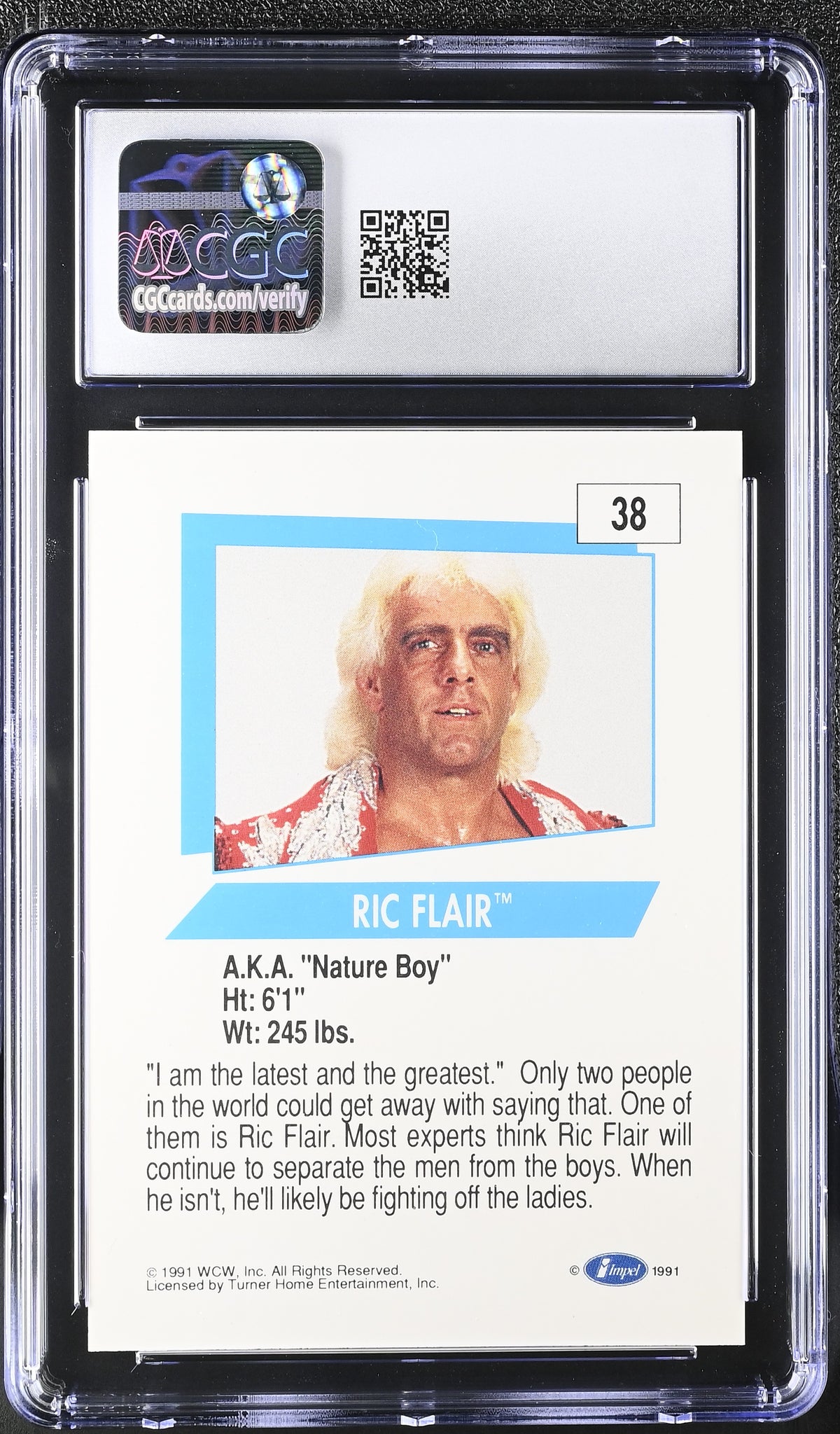 1991 Impel WCW Ric Flair #38 CGC 9.5