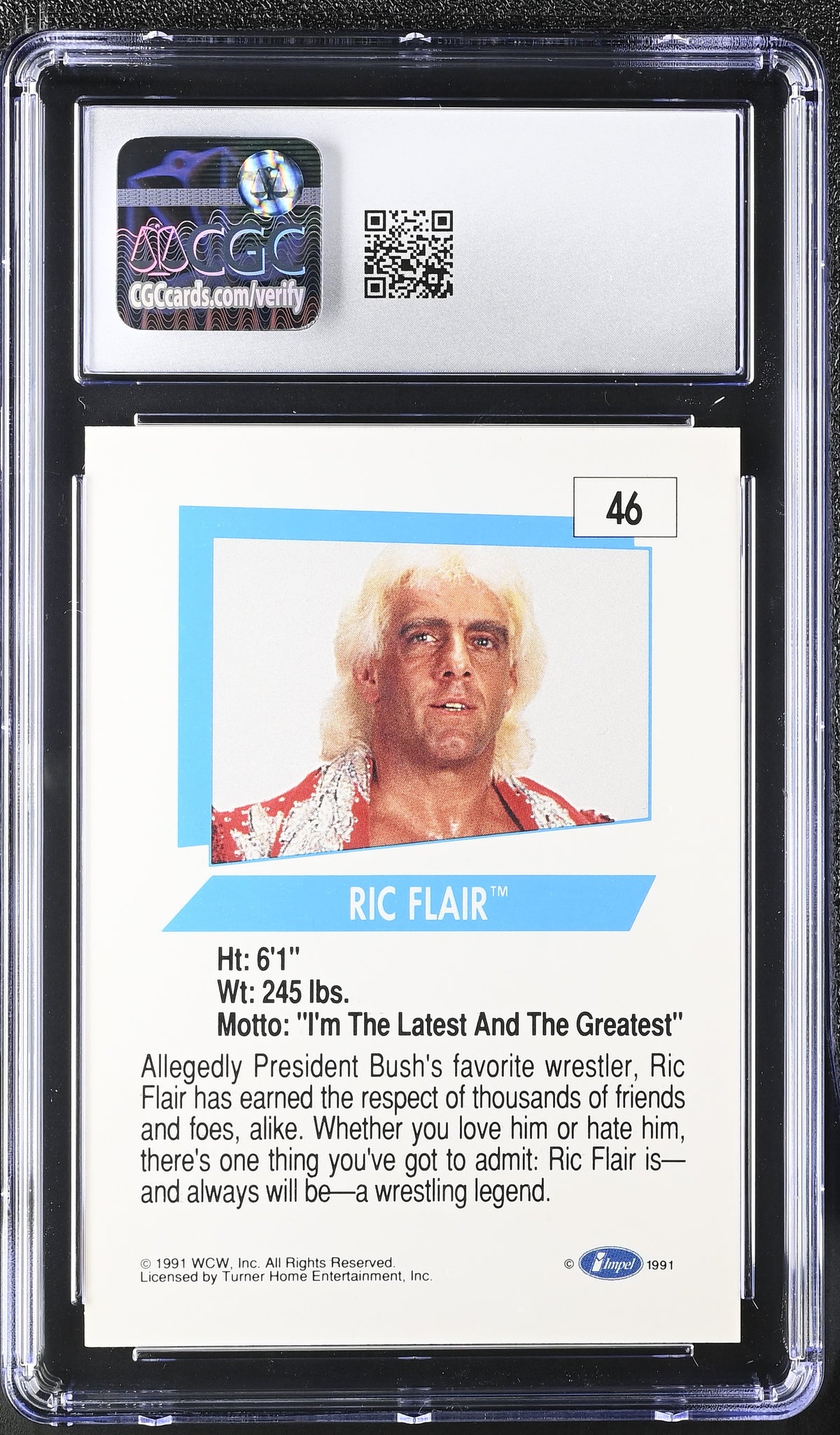 1991 Impel WCW Ric Flair #46 CGC 9.5