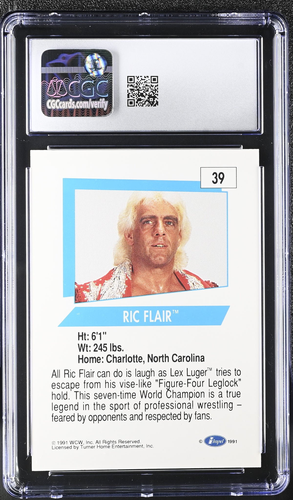 1991 Impel WCW Ric Flair #39 CGC 9.5