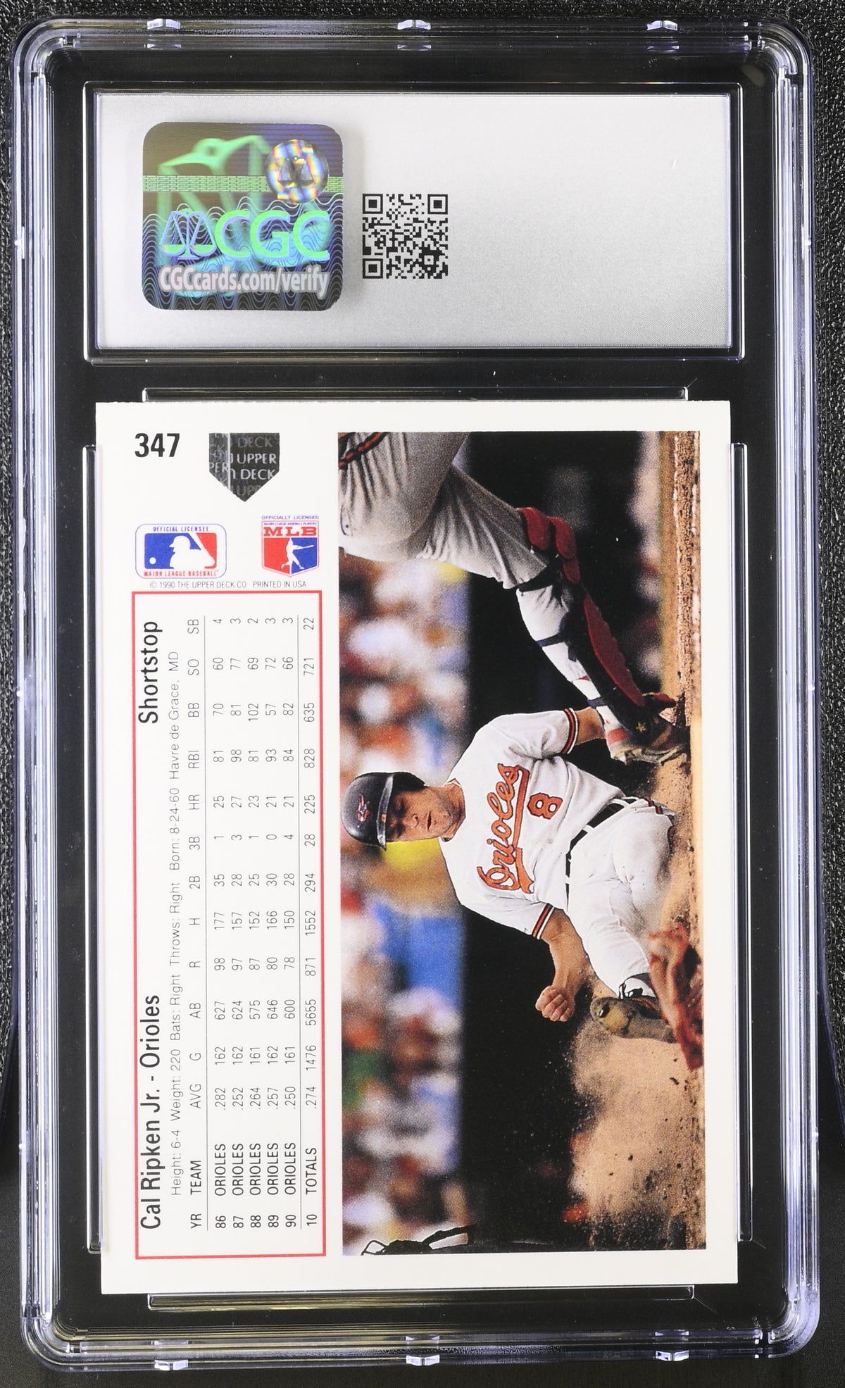 1991 Upper Deck Cal Ripken Jr. #347 CGC 9