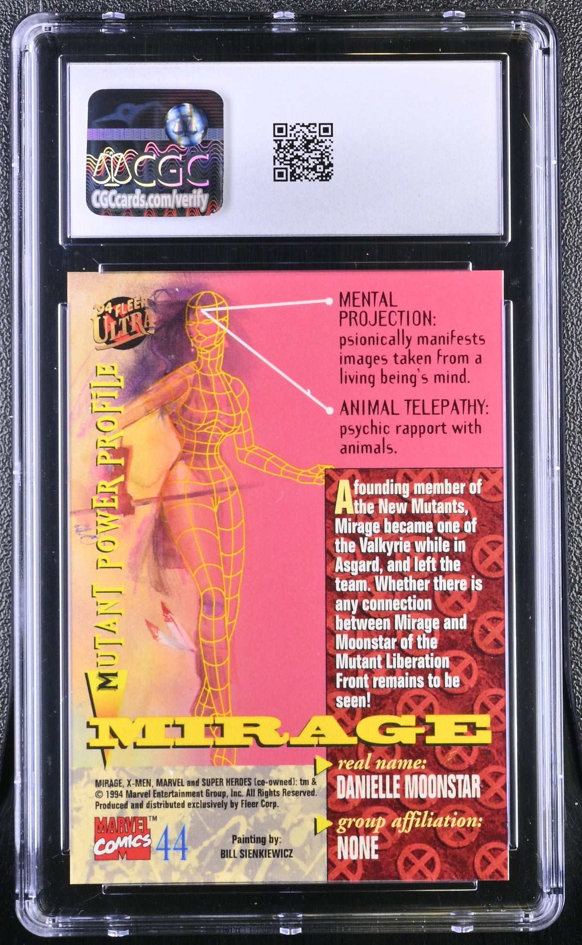 1994 Fleer Ultra X-Men Mirage #44 CGC 9.5