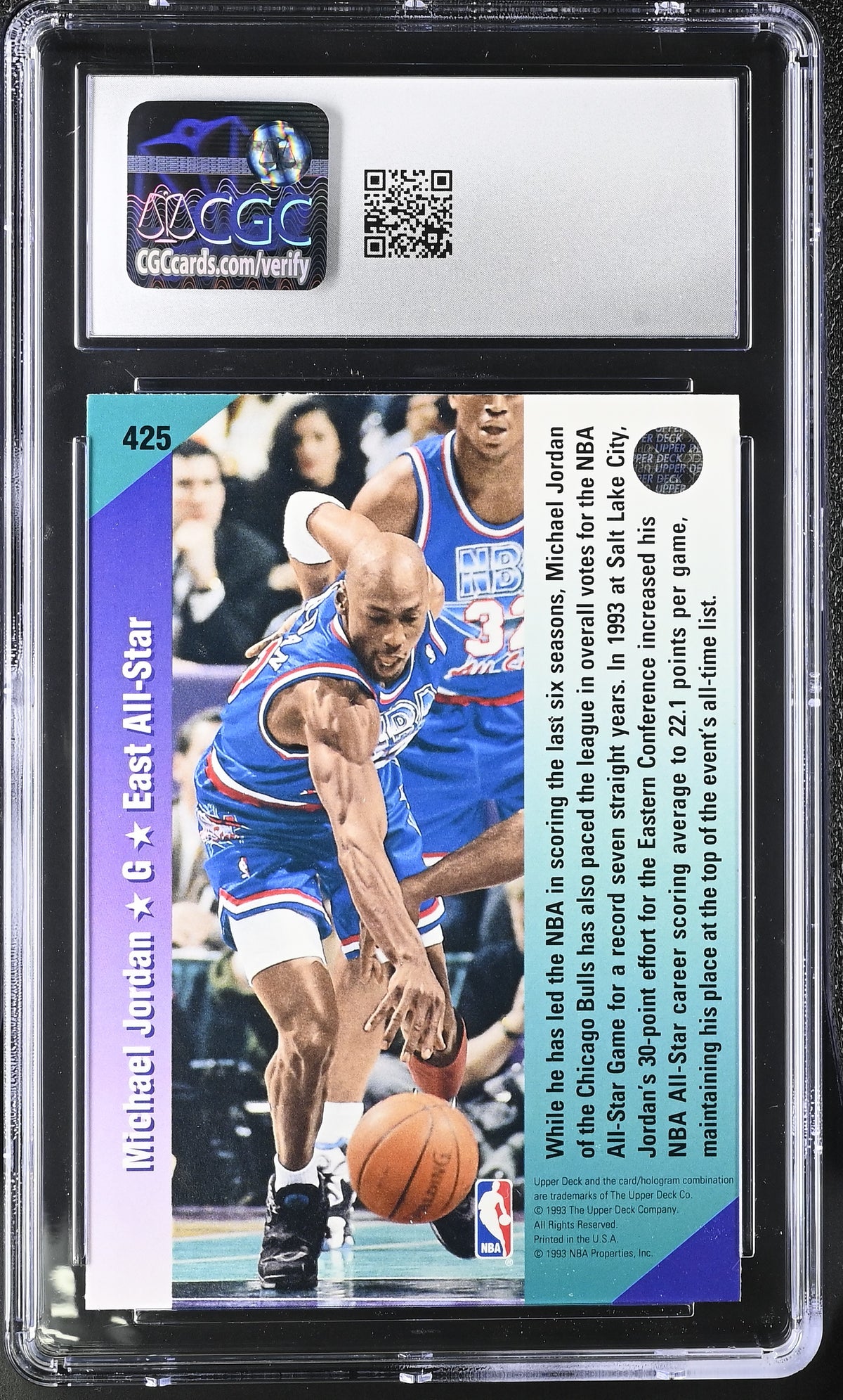 1992-93 Upper Deck Michael Jordan All-Star #425 CGC 9