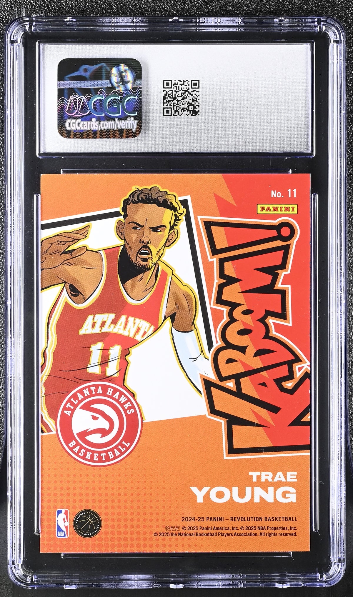2024-25 Panini Revolution Trae Young Kaboom - Vertical #11 CGC 10 Atlanta Hawks