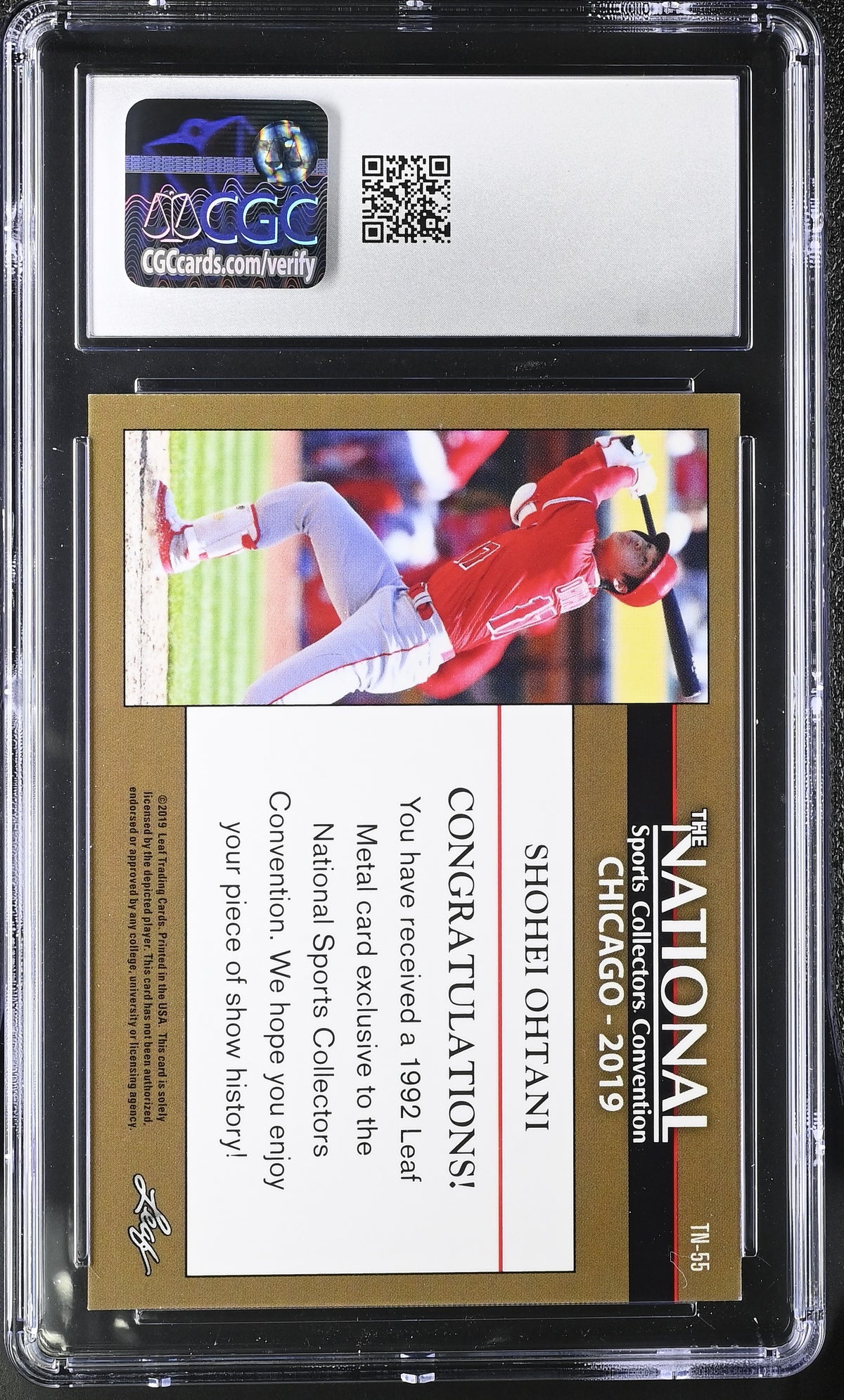 2019 Leaf The National Shohei Ohtani #TN-55 CGC 9.5 Los Angeles Angels