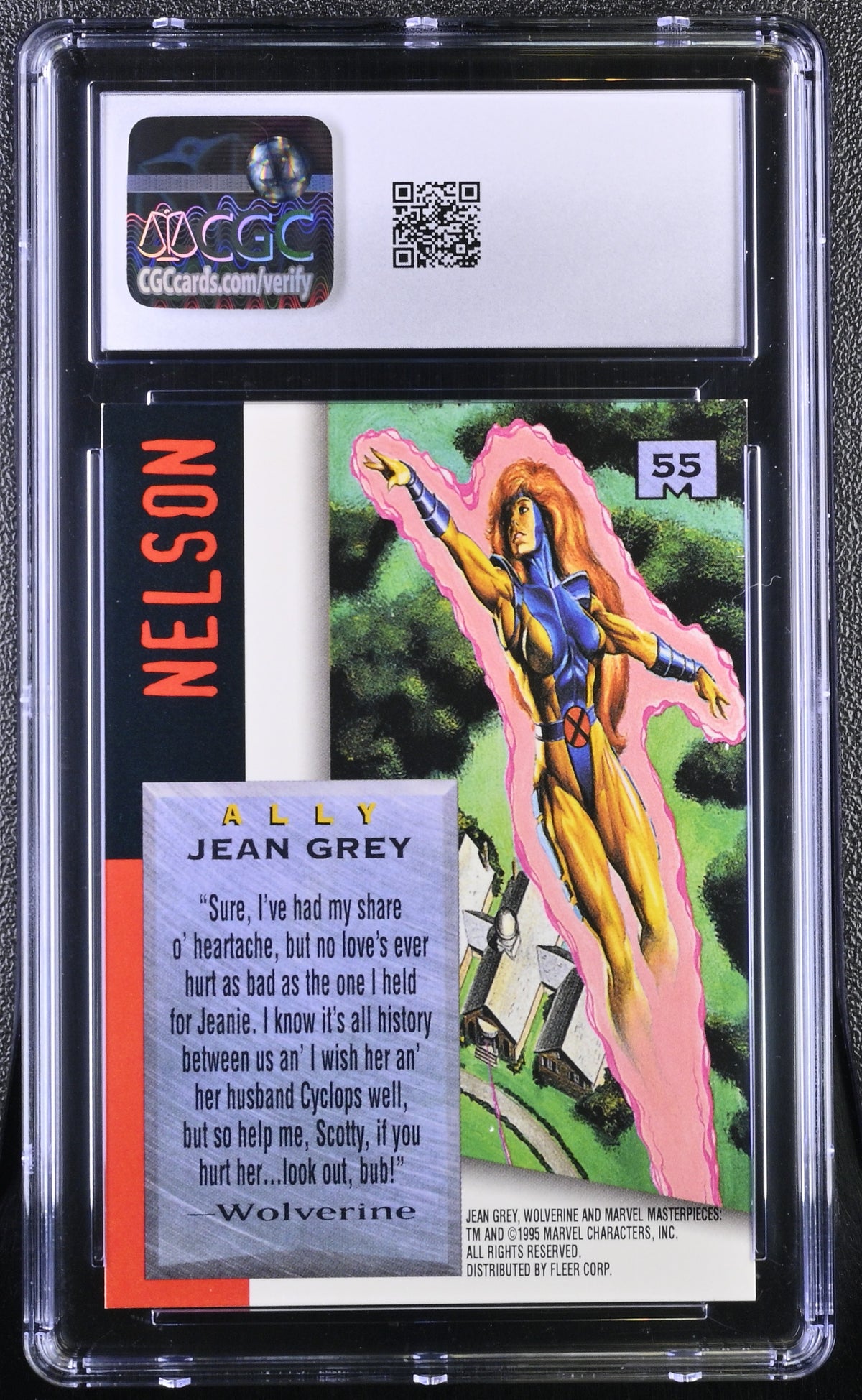 1995 Fleer Marvel Masterpieces Jean Grey #55 CGC 9.5