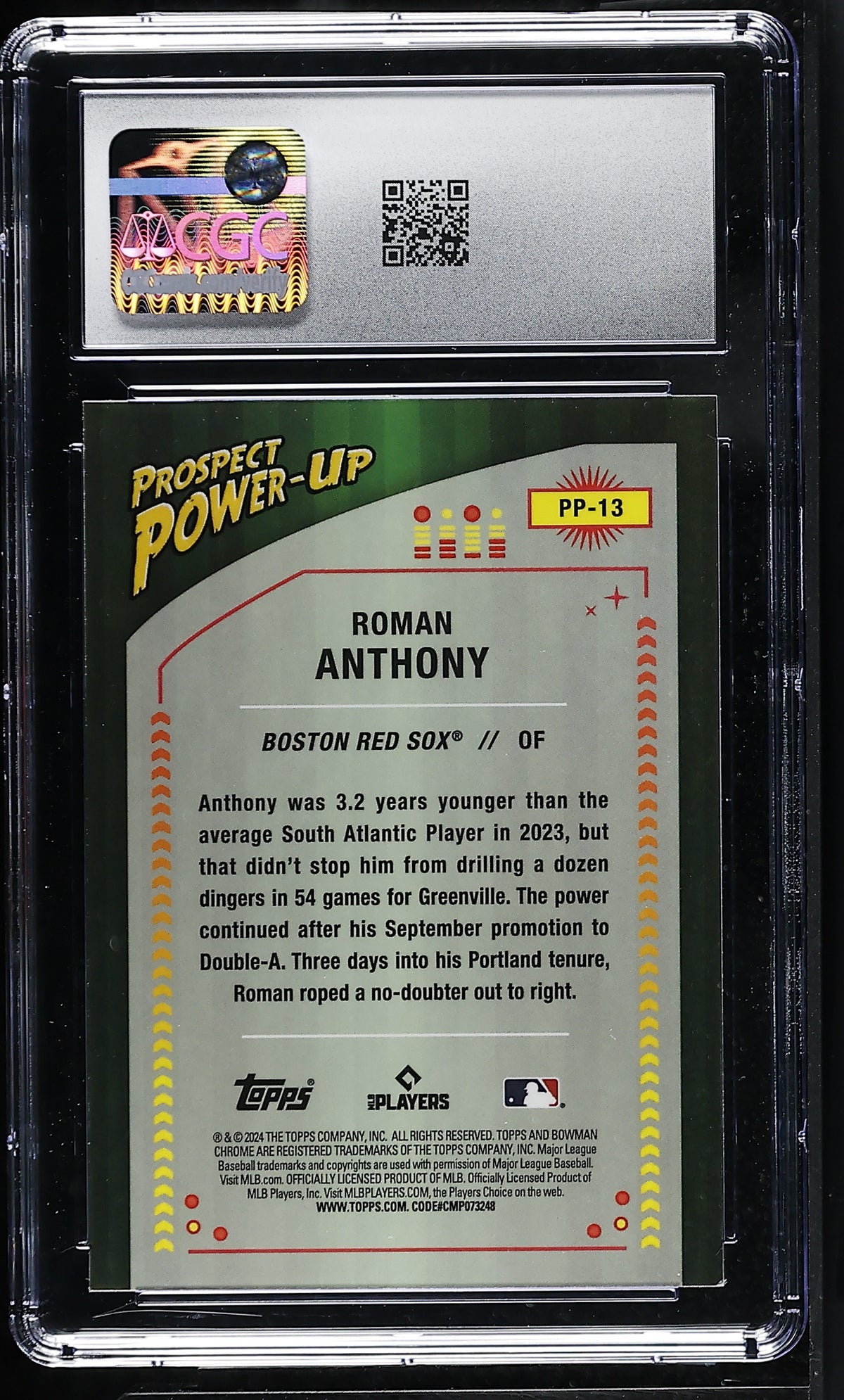 2024 Bowman Roman Anthony Prospect Power-Up #PP-13 CGC 9.5
