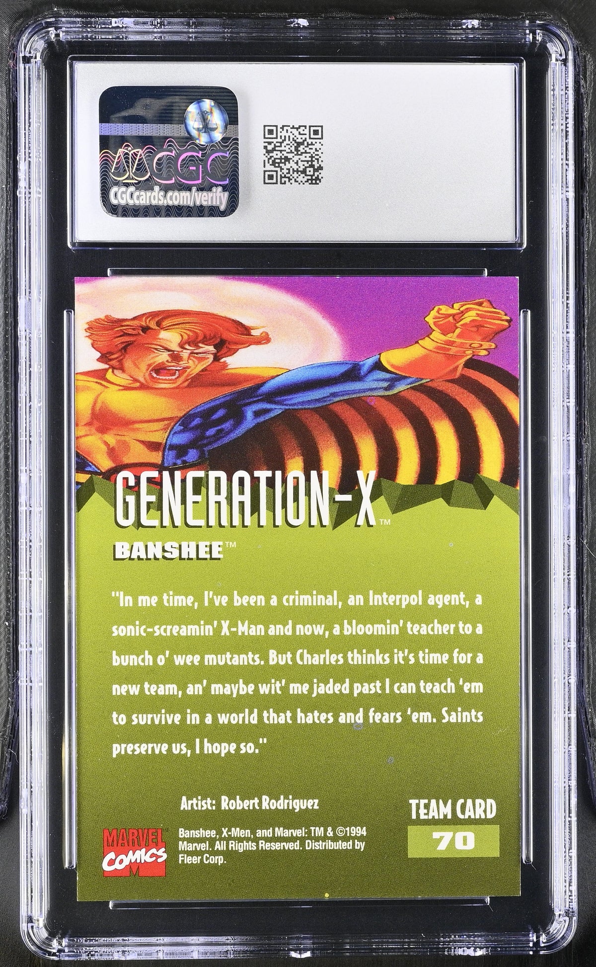 1994 Fleer Ultra X-Men '95 Banshee #70 CGC 10