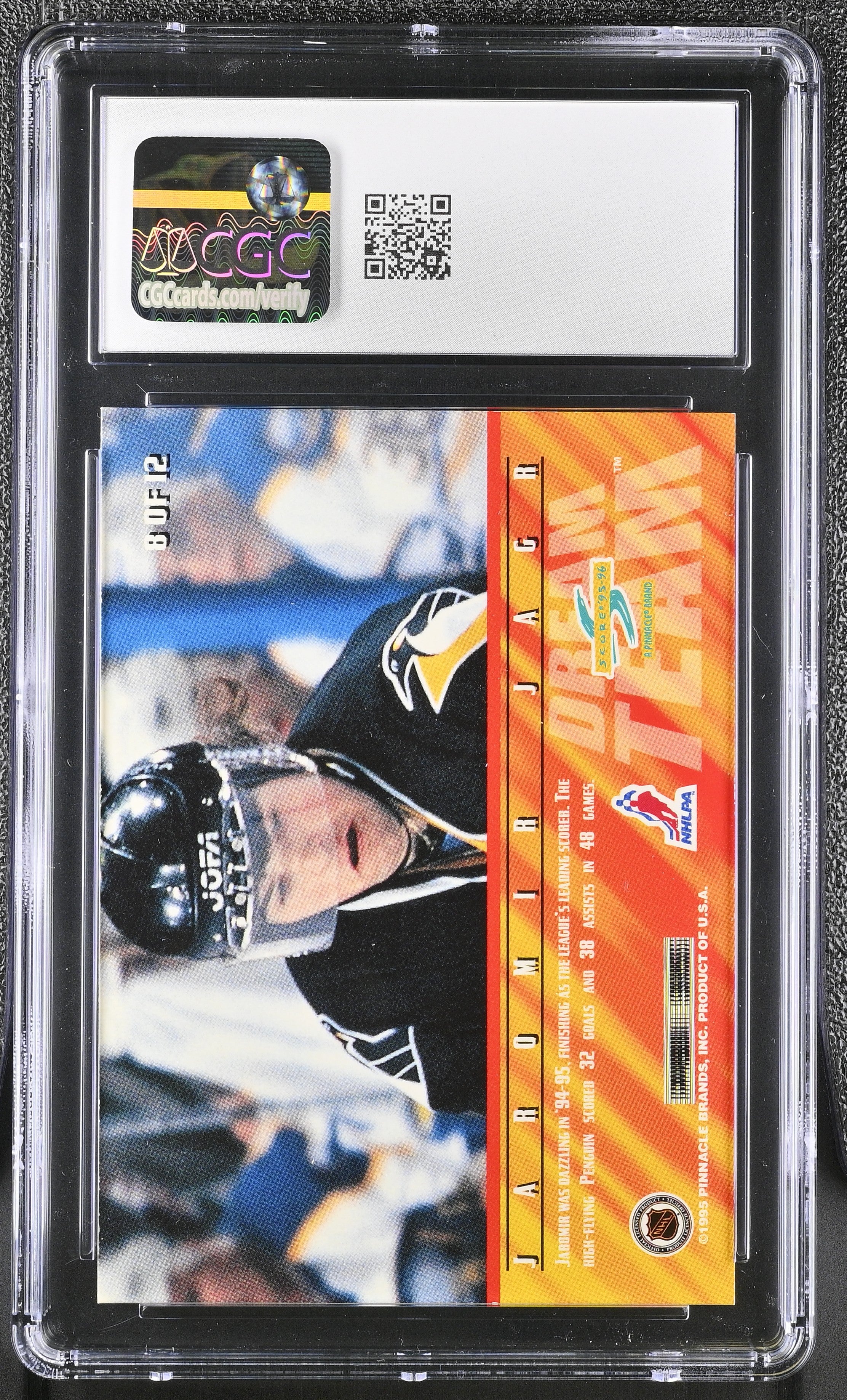 1995-96 Score Dream Team Jaromir Jagr #8 CGC 8.5
