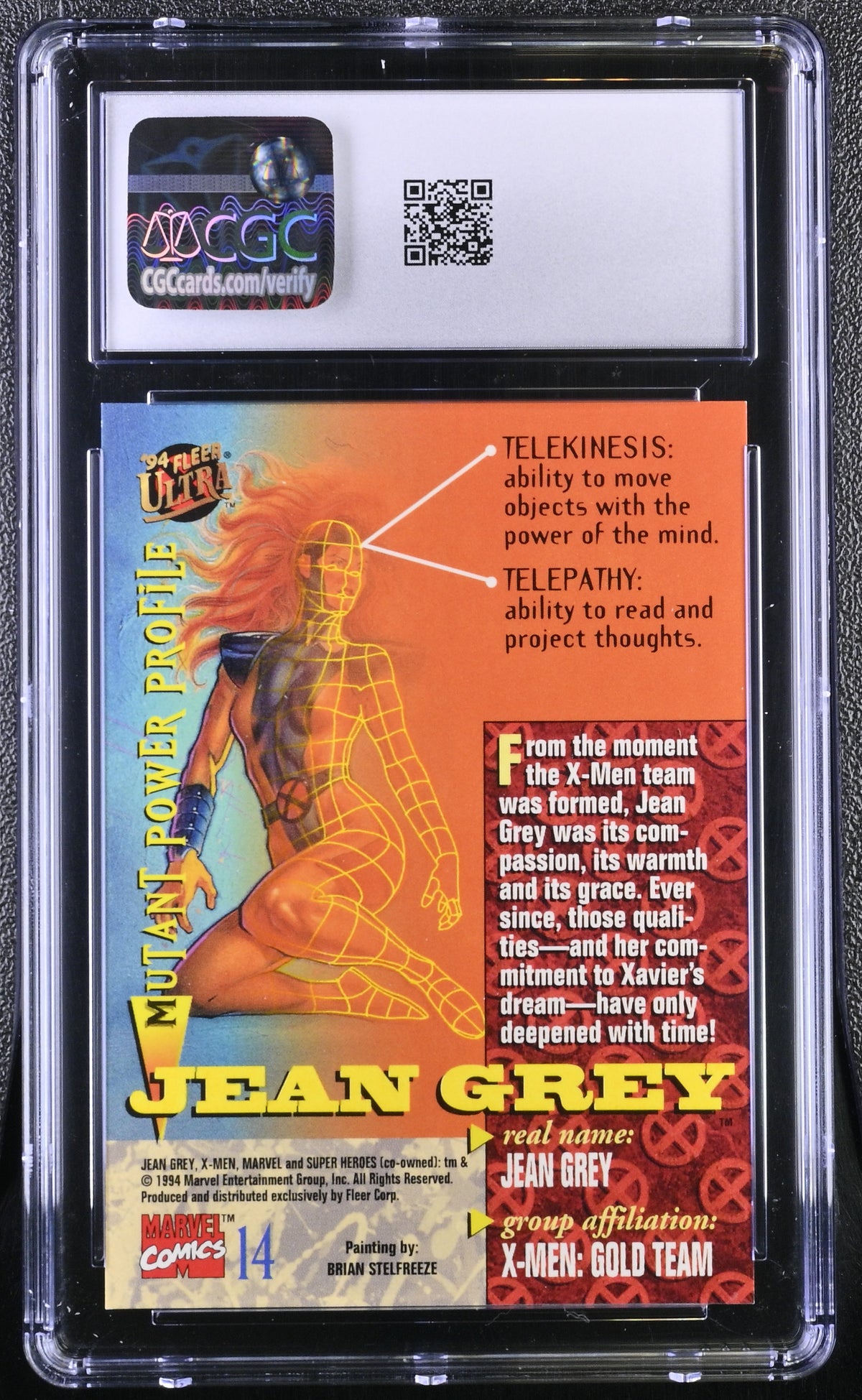 1994 Fleer Ultra X-Men Jean Grey #14 CGC 9.5