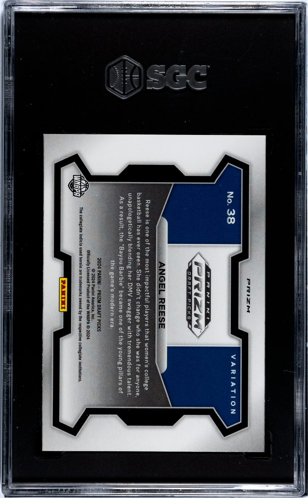 2024 Panini Prizm D.P. Angel Reese Variation Orange Ice #38 SGC 9