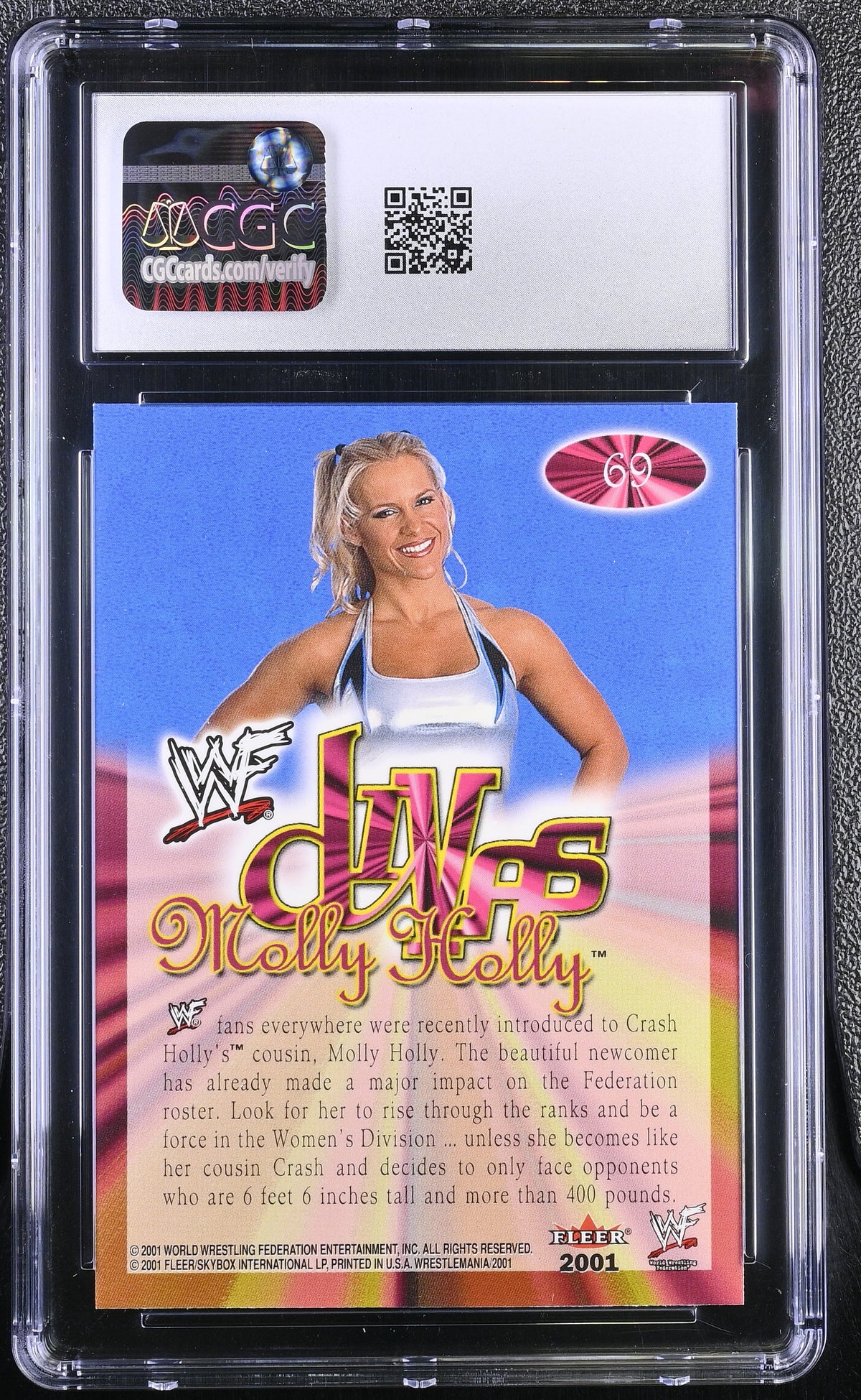 2001 Fleer WWF Wrestlemania Molly Holly Championship Gold #69 CGC 10