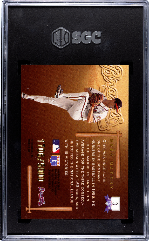 1996 Leaf Greg Maddux Picture Perfect 5000 #3 SGC 8.5