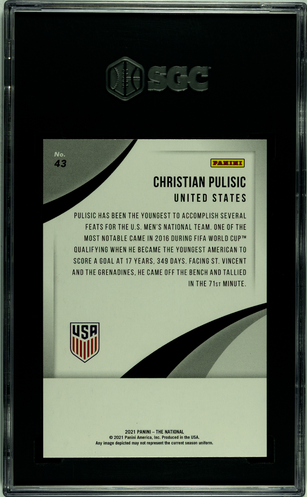 2021 Panini The National Christian Pulisic Diskettes /25 #43 SGC 10