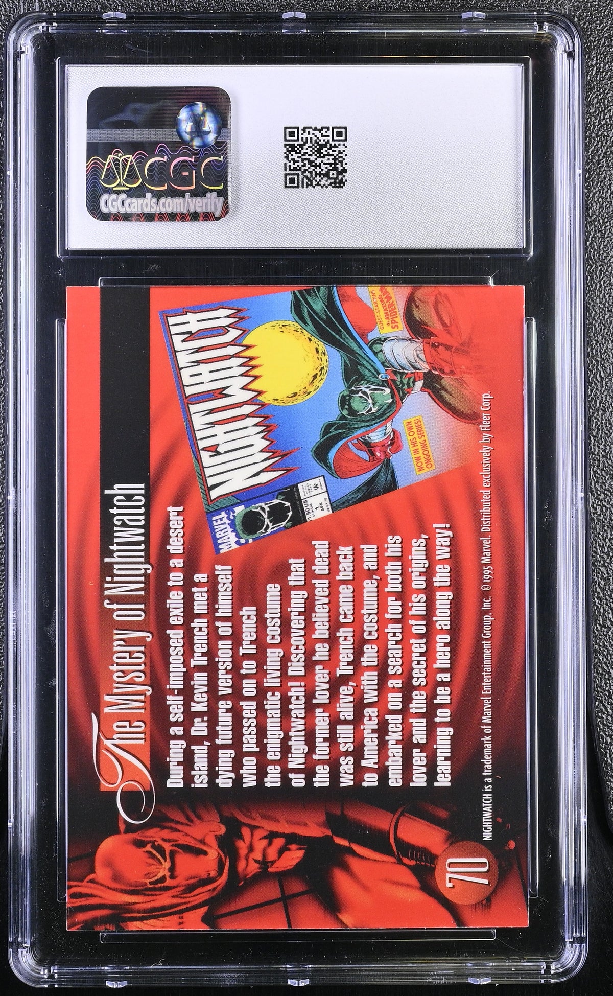 1995 Fleer Flair '95 Marvel Annual Nightwatch #70 CGC 10