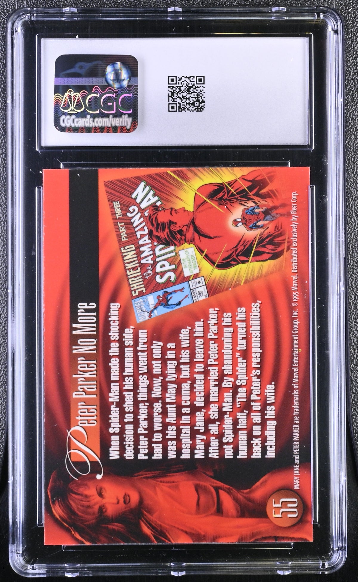1995 Fleer Flair '95 Marvel Annual Mary Jane #55 CGC 9.5