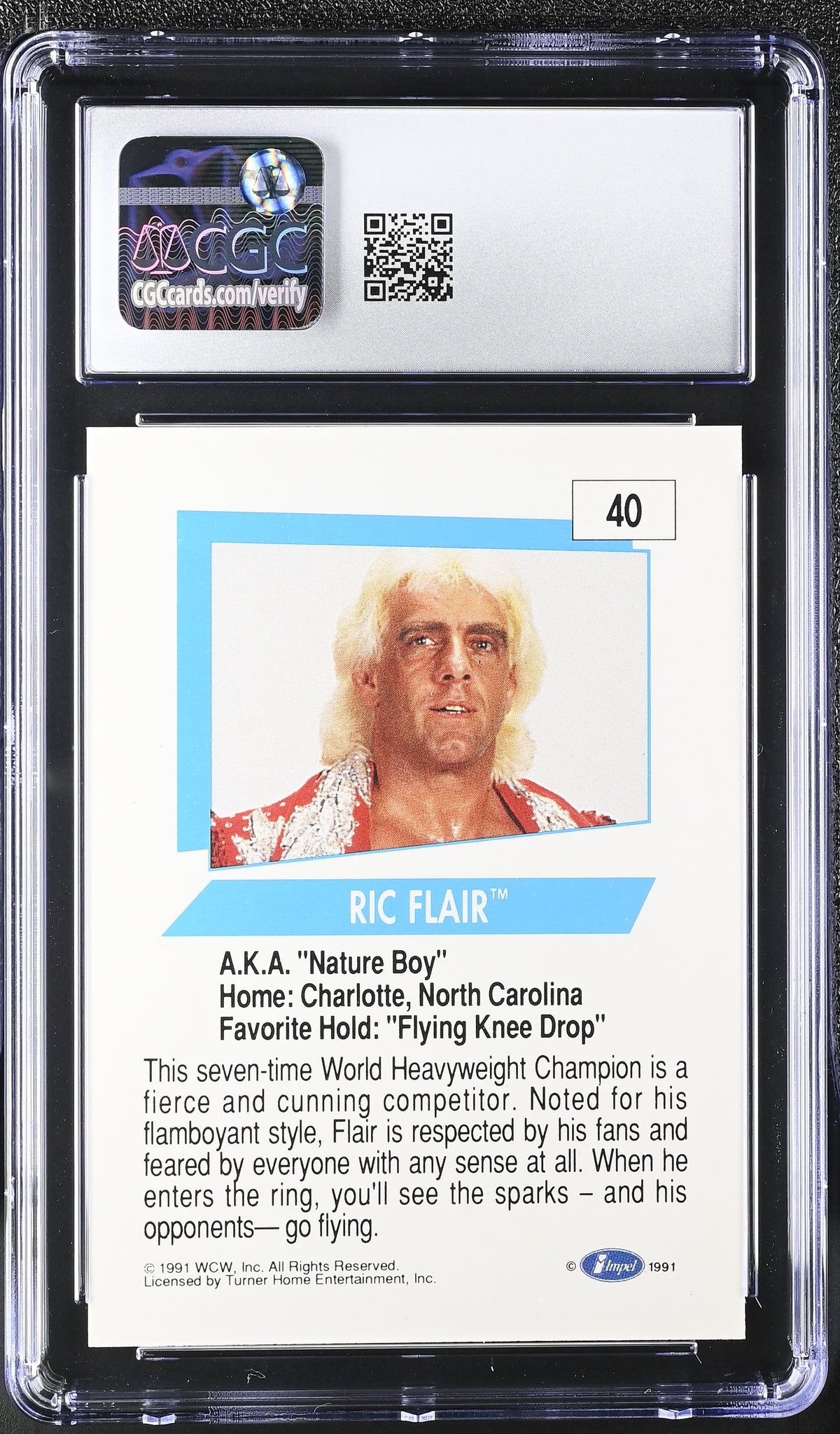 1991 Impel WCW Ric Flair #40 CGC 9.5