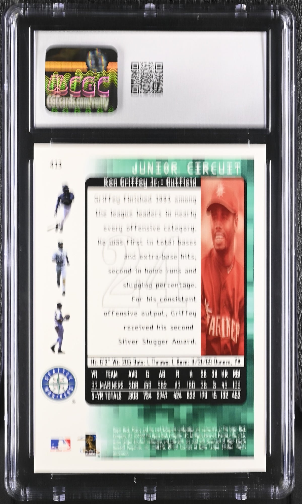 2000 Upper Deck Victory Ken Griffey Jr. #413 CGC 9.5 Seattle Mariners