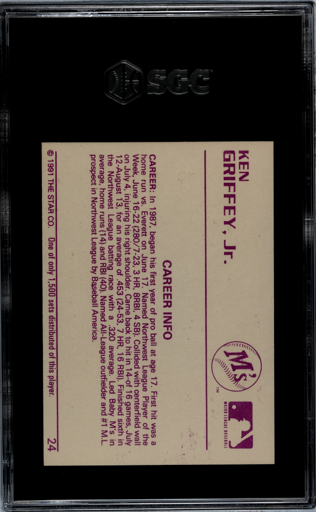 1991 Star Gold Ken Griffey JR. #24 SGC 8