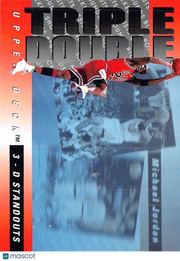 1993 Upper Deck 3-D Standouts Michael Jordan Triple Double #TD2 Chicago Bulls