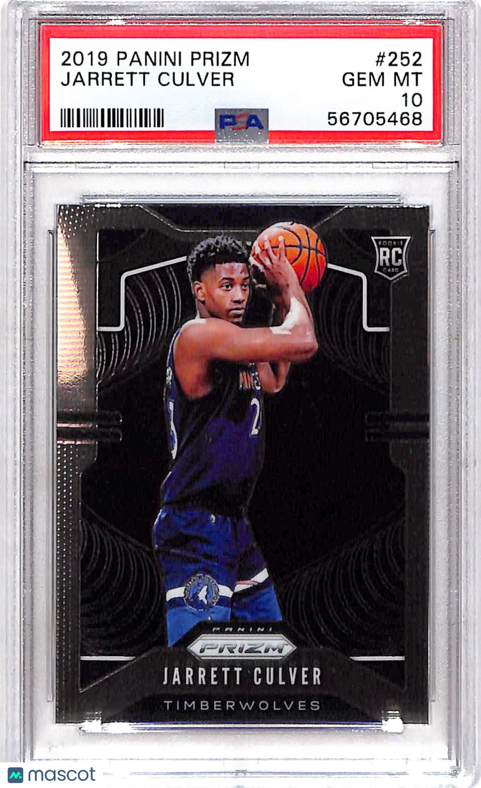 2019 Panini Prizm Jarrett Culver #252 PSA 10