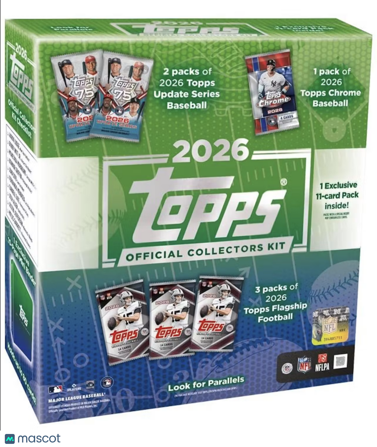 2026 Topps NFL x MLB Official Collector Kit Box