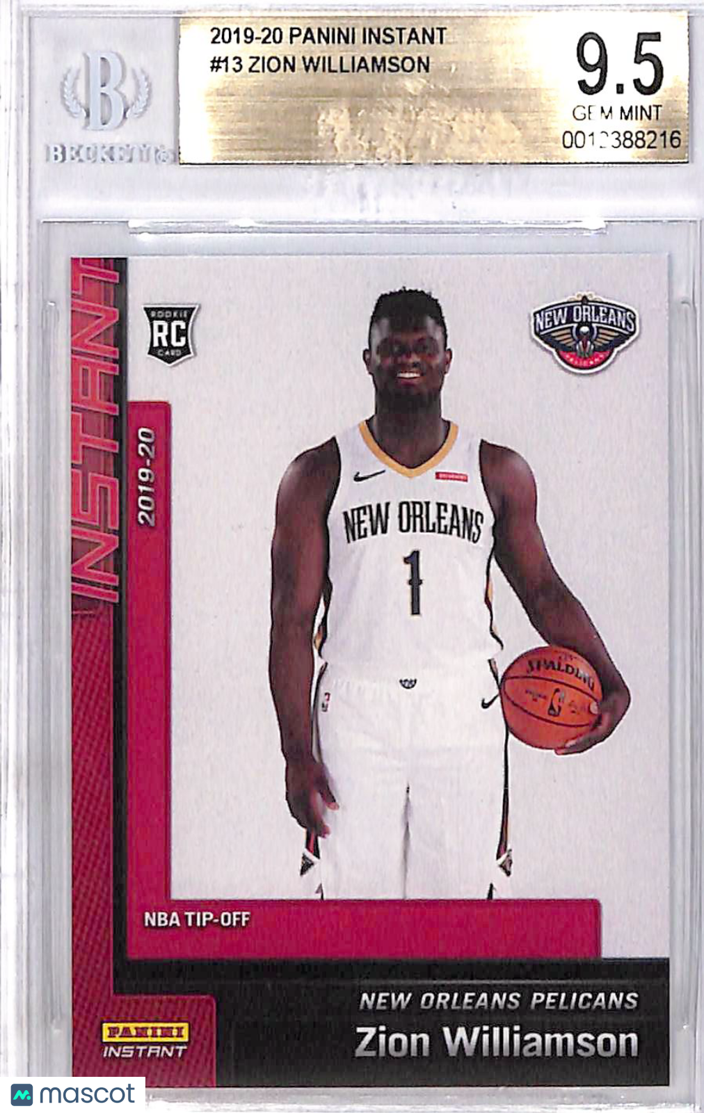 2019 Panini Instant Zion Williamson #13 /1952 BGS 9.5