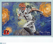2025 Topps Chrome Ja'Marr Chase Starry Night #STN-17 Cincinnati Bengals