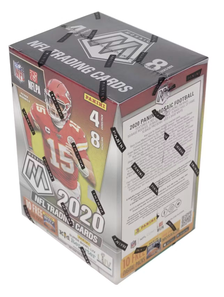 2020 Panini Mosaic NFL Trading Cards Blaster Box- 4 Exclusive Parallels