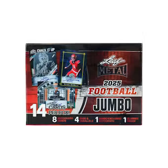 Leaf Metal Football Hobby 2025 Jumbo Box