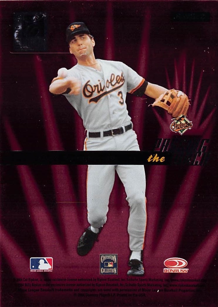 2014 Donruss Elite Primary Colors Cal Ripken Jr. Passing the Torch PC-17 Orioles