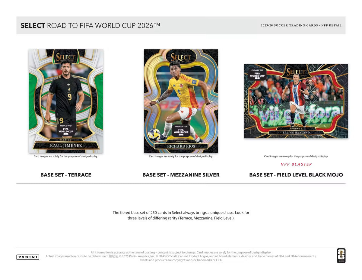 2025-26 Panini Select Road to FIFA World Cup Soccer Blaster Box