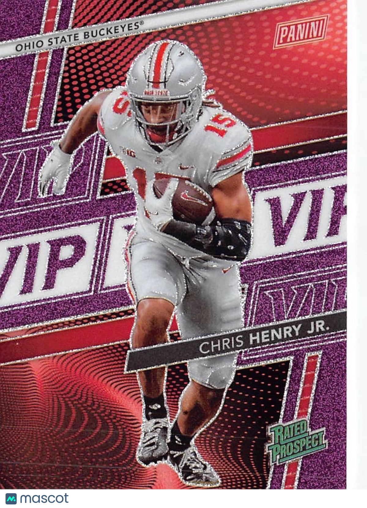 2026 Panini The National VIP Chris Henry Jr. Purple /149 Rookie #CHJ Ohio State