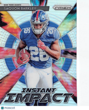2018 Panini Prizm Saquon Barkley Instant Impact Rookie #II-2 New York Giants