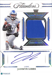 2023 Panini Flawless Jahmyr Gibbs Rookie Autograph Glove /20 #SG-JGI Lions