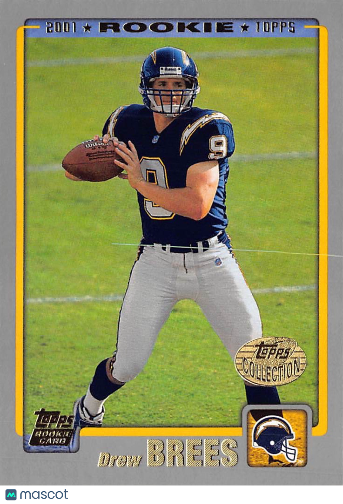 2001 Topps Drew Brees Collection Rookie #328 San Diego Chargers