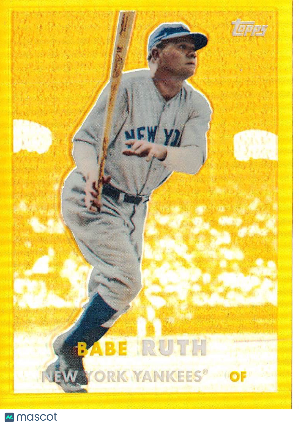 2010 Topps Babe Ruth Gold Refractor #3 New York Yankees