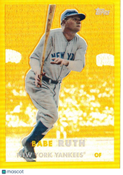 2010 Topps Babe Ruth Gold Refractor #3 New York Yankees