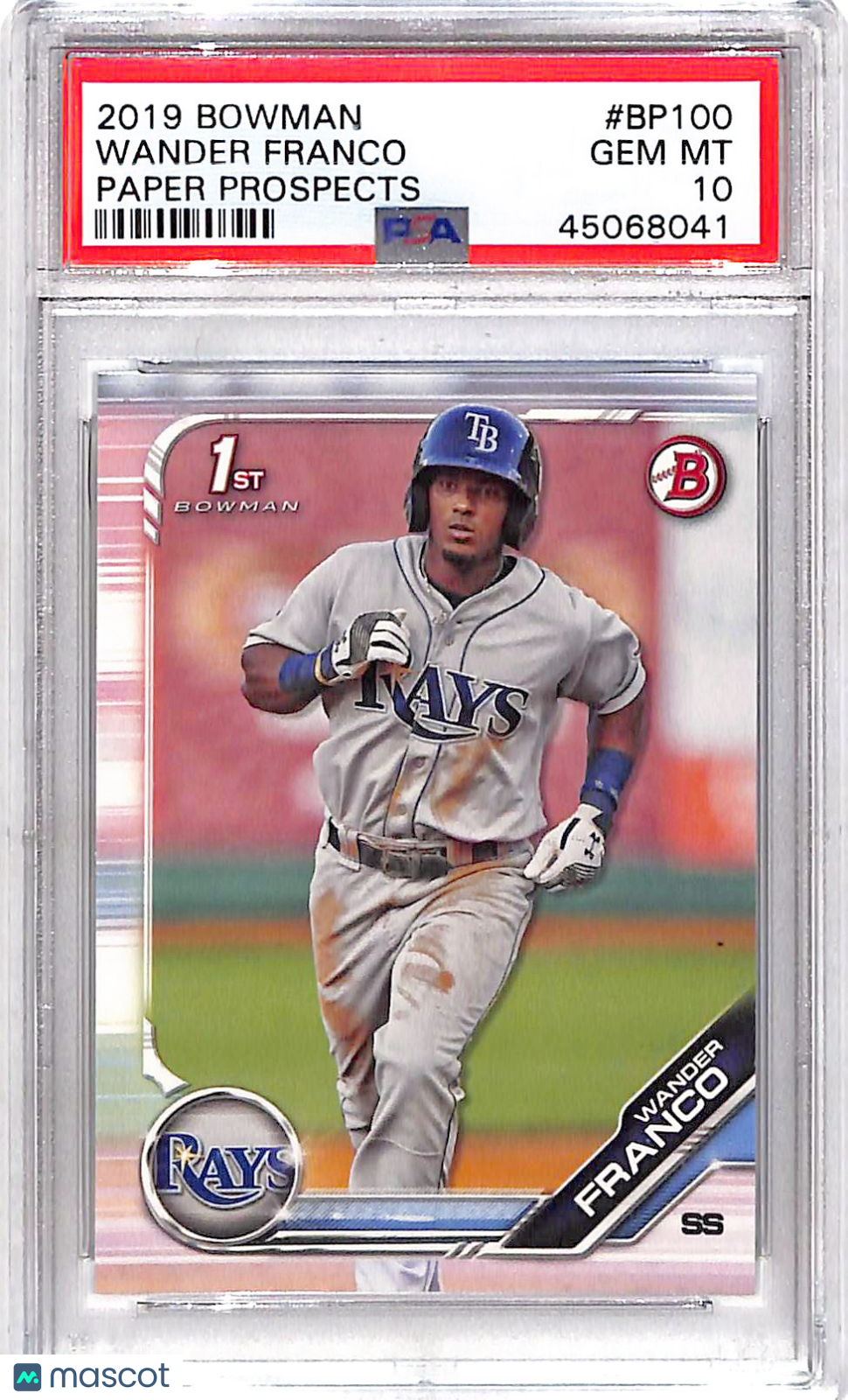 2019 Bowman Paper Prospects Wander Franco #BP100 PSA 10